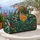 Sea Turtle Stained Glass Ocean Sunset Boho Getaway Gift For Coastal Beach Travelers Quilted Weekend Bag - 5