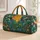 Sea Turtle Stained Glass Ocean Sunset Boho Getaway Gift For Coastal Beach Travelers Quilted Weekend Bag - 1