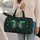 Turquoise Style Butterfly Travel Gift for Boho Women With Gold Name Accent Quilted Weekend Bag - 2