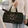 Boho Raccoon Woodland Botanical Name Gift For Nature Lovers And Overnight Escapes Quilted Weekend Bag - 2