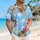 Cute Tabby Kittens In Blue Sky Clouds For Tropical Resort Vacations And Cat Lovers Hawaiian Shirt - 6