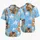 Cute Tabby Kittens In Blue Sky Clouds For Tropical Resort Vacations And Cat Lovers Hawaiian Shirt - 5