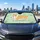Cute Pembroke Welsh Corgi Walking Through Puddles For Dog Lover Road Trips And Commutes Car Sunshade - 6