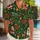 Tropical Christmas Santa Snowman And Fawn For Holiday Parties And Resort Getaways Hawaiian Shirt - 1