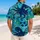 Midnight Navy Octopus Tropical Ocean Motif For Beach Resort And Summer Travel Trips Hawaiian Shirt - 2