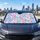 Pastel Herringbone Weave for Cool Summer Drives and Colorful Everyday Car Interiors Car Sunshade - 6