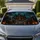 Victorian Haunted Mansion Jack O Lantern Halloween Decor For Gothic Horror Fans Car Sunshade - 1