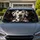 Dalmatian Dog Portrait for Pet Lovers Road Trips, Commuting, and Everyday Driving Car Sunshade - 1