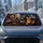 Elephant And Cat Night Driving Scene For Wildlife Lovers And Animal Humor Enthusiasts Car Sunshade - 4