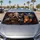 Elephant And Cat Night Driving Scene For Wildlife Lovers And Animal Humor Enthusiasts Car Sunshade - 5
