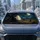 Black Cat And Friendly Ghost Moonlit Graveyard Decor for Halloween Gothic Car Owners Car Sunshade - 4