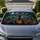Halloween Zombie Hand And Jack-O-Lantern Graveyard Decor For Gothic Auto Enthusiasts Car Sunshade - 1