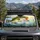 Largemouth Bass Leaping From Water Scene for Fishing Trips and Outdoor Angler Gifts Car Sunshade - 5