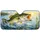 Largemouth Bass Leaping From Water Scene for Fishing Trips and Outdoor Angler Gifts Car Sunshade - 2