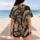 Vintage Tropical Palm Leaves For Summer Vacation Beach Travel And Resort Wear For Men Baseball Jersey - 7