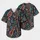 Midnight Navy Paisley Boho Beachwear For Summer Festivals And Casual Everyday Style Baseball Jersey - 2