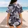 Tropical Ivory And Periwinkle Flowers For Beach Vacation And Resort Summer Style Baseball Jersey - 7