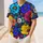 Colorful Tropical Daisy Garden Floral Art For Summer Festivals And Casual Streetwear Baseball Jersey - 1