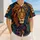 Regal Lion And Jungle Cats Look For Safari Festivals And Wildlife Lovers Daily Wear Baseball Jersey - 4