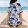 Blue Brush Camo Athletic Style For Game Day Travel And Casual Streetwear Looks Baseball Jersey - 7