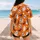 Orange Halloween Ghosts, Skulls And Bats For Spooky Game Day Team Fans And Parties Baseball Jersey - 7