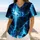 Luminous Blue Cross With Lightning Storm Clouds For Christian Night Worship Wear Baseball Jersey - 6