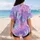 Pastel Tie Dye Galaxy Butterflies For Youth Sports, Festivals And Summer Casual Wear Baseball Jersey - 7