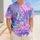 Pastel Tie Dye Galaxy Butterflies For Youth Sports, Festivals And Summer Casual Wear Baseball Jersey - 4