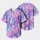 Pastel Tie Dye Galaxy Butterflies For Youth Sports, Festivals And Summer Casual Wear Baseball Jersey - 2