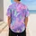 Pastel Tie Dye Galaxy Butterflies For Youth Sports, Festivals And Summer Casual Wear Baseball Jersey - 5