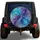 Turquoise Violet Alcohol Ink Swirls for RV Travel and Outdoor Adventure Enthusiasts Spare Tire Cover - 1