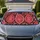 Scarlet Paisley Floral Motifs For Stylish Summer Commutes And Road Trip Car Decor Car Sunshade - 1