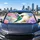 Hummingbird Hydrangea Watercolor Floral Garden Decor For Spring Road Trip Lovers Car Sunshade - 6