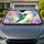 Hummingbird Hydrangea Watercolor Floral Garden Decor For Spring Road Trip Lovers Car Sunshade - 1