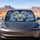 Snow Leopard Blue Eyes Winter Wildlife Gift for Animal Lovers and Car Enthusiasts Car Sunshade - 6