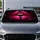 Glitter Fuchsia Lips With Black Gloss Drip for Glam Daily Commutes and Beauty Lovers Car Sunshade - 6