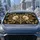 Antique Gold Paisley Florals for Elegant Daily Driving and Luxury Vehicle Interiors Car Sunshade - 4