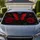 Red Rose Butterfly Gothic Floral Accent For Daily Driving And Dark Romantic Style Car Sunshade - 1
