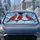 Three Red Cardinals On Snowy Winter Branches For Christmas Holiday Road Trip Decor Car Sunshade - 4