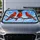 Three Red Cardinals On Snowy Winter Branches For Christmas Holiday Road Trip Decor Car Sunshade - 6