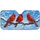 Three Red Cardinals On Snowy Winter Branches For Christmas Holiday Road Trip Decor Car Sunshade - 2