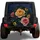 Midnight Teal Rose Bouquet With Golden Wildflowers For Nature Loving SUV Drivers Spare Tire Cover - 1