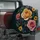 Midnight Teal Rose Bouquet With Golden Wildflowers For Nature Loving SUV Drivers Spare Tire Cover - 3