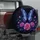 Blue Butterfly And Pink Roses Midnight Garden Art For Elegant SUV Travel Style Lovers Spare Tire Cover - 3