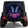 Blue Butterfly And Pink Roses Midnight Garden Art For Elegant SUV Travel Style Lovers Spare Tire Cover - 1