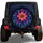 Luminous Floral Mandala Galaxy Art For Vibrant Road Trip SUV Adventure Travel Style Spare Tire Cover - 1