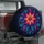 Luminous Floral Mandala Galaxy Art For Vibrant Road Trip SUV Adventure Travel Style Spare Tire Cover - 3
