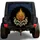 Golden Flame Flower With Ivory Acanthus Scrolls For Vintage Road Trip Enthusiasts Spare Tire Cover - 1