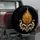 Golden Flame Flower With Ivory Acanthus Scrolls For Vintage Road Trip Enthusiasts Spare Tire Cover - 3