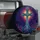 Ornate Christian Cross Night Garden Faith Gift For Spiritual Road Trip Travelers Spare Tire Cover - 3
